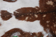 Goat Skin Rug: Tri-Color genuine Goat hide rug