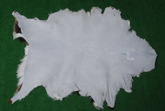 Luxurious Brown and White Goat Hide Rug - Premium Hair-On Goat Skin Rug - Natural, Sustainable, and Handcrafted Beauty