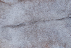 Luxurious Brown and White Goat Hide Rug - Natural Hair-On Leather for Home Styling