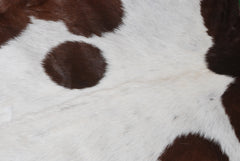Luxurious Brown and White Genuine Goat Hide Rug - Handcrafted Premium Hair-On Goat Skin Rug with Unique Patterns and Colors - Celestial Leather Limited