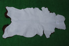 Rustic Dark Brown Goat Hide Rug - Genuine Leather for Timeless Home Styling