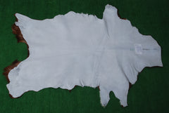 Elegant Dark Brown Goat Skin Rug - Natural Hair-On Accent for Floors or Walls