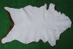 Handcrafted Dark Brown Goat Skin Rug - Genuine Leather for Luxurious Décor