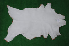 Luxury Handmade Brown & White Goat Skin Rug - Soft, Durable & Eco-Friendly Artisan Floor Rug with Unique Colour Variations