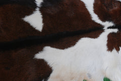 Handcrafted Dark Brown Goat Hide Rug - Soft, Natural Leather for Home Décor