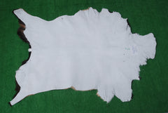 Luxurious Black White Handmade Goat Skin Rug - Unique Natural Beauty for Your Home