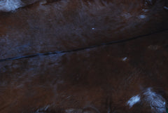 Premium Dark Brown Goat Skin Rug - Durable and Stylish Accent for Any Room