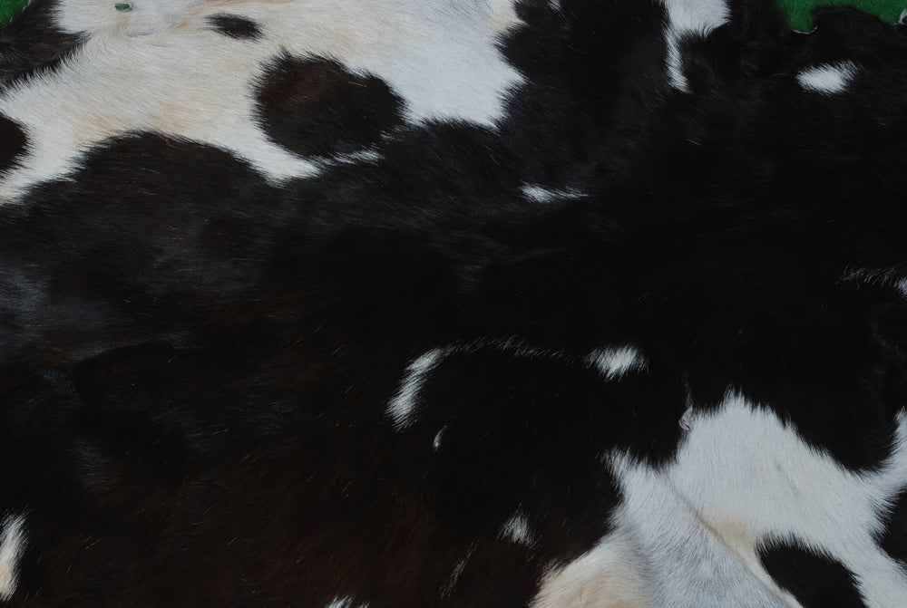 Luxury Black & White Genuine Goat Hide Rug | Premium Hair-On Skin Rug with Non-Slip Suede Back | Eco-Friendly - Sustainable - Celestial Leather Limited