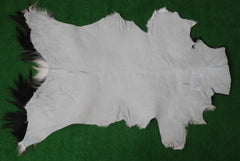 Luxurious Black & White Goat Skin Rug Perfect for Modern Spaces - Celestial Leather Limited