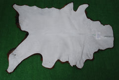 Handcrafted Dark Brown Goat Hide Rug - Soft, Natural Leather for Home Décor