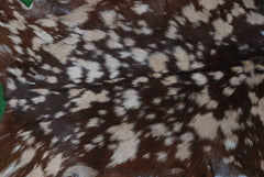 Handcrafted Tri-Color Goat Skin Rug - Soft and Durable for Elegant Interiors