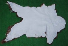 Premium Dark Brown Goat Skin Rug - Durable and Stylish Accent for Any Room