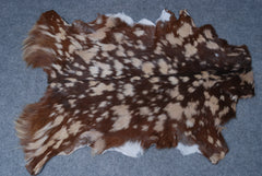 Handcrafted Tri-Color Goat Skin Rug - Soft and Durable for Elegant Interiors