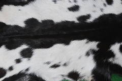 Luxury Handmade Black & White Goat Skin Rug - Soft, Hypoallergenic, Non-Shedding, Sustainable, Eco-Friendly - Perfect for Any Room in Your - Celestial Leather Limited