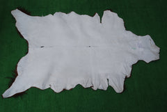 Luxurious Dark Brown Goat Skin Rug - Genuine Hair-On Leather for Elegant Décor