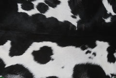 Goat Skin Rug, Black and white Handpicked for Quality, Unique Piece for Sale, Fast UK Delivery