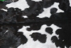 Black and White Handmade Goat Skin Rug – Natural Luxury for Your Home