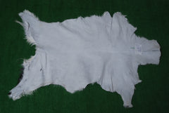 Grey and White Handmade Goat Skin Rug – Natural Luxury for Your Home