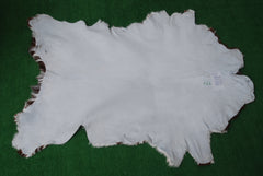 Luxurious Brown & White Natural Goat Skin Rug Wall Décor - Celestial Leather Limited