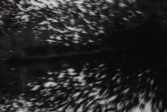 Luxurious Black and White Goat Skin Rug - Natural Hair-On Leather for Home Styling