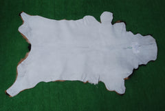 Black and Brown Handmade Goat Skin Rug – Rustic Charm for Your Home