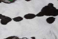 Hair-On Goat Skin Rug - Black and White Design for Unique Living Spaces