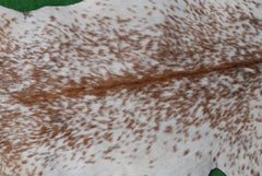 Authentic Hair-On Goat Skin Rug - Brown and White Pattern for Stylish Interiors