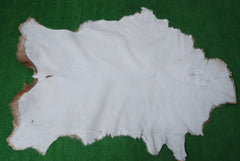 Luxury Brown & White Goat Skin Rug - Premium Quality Handcrafted Natural Goat Hide Rug for Home Decor - Celestial Leather Limited