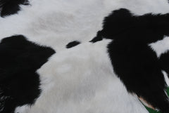 Luxurious Genuine Black & White Goat Skin Rug | Modern Home Decor | Hypoallergenic - Non-Shedding | Sustainable - Eco-Friendly