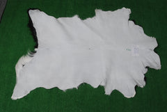 Luxury Black & White Goat Skin Rug - Modern Chic Decor, Natural Softness, Hypoallergenic, Eco-Friendly, Unique Pattern, Non-Slip Backing