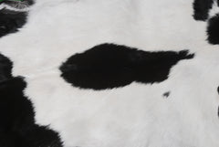Luxury Black & White Goat Skin Rug - Modern Chic Decor, Natural Softness, Hypoallergenic, Eco-Friendly, Unique Pattern, Non-Slip Backing