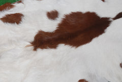Luxury Brown & White Goat Skin Rug Handmade from Pure Goat Skin Leather - Soft, Durable, Eco-Friendly, Unique Colour Variations - Celestial Leather Limited