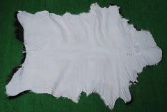 Modern Sophistication: Genuine Black and White Goat Skin Throw Rug for Home Decor - Non-Slippery Back, Hypoallergenic, and Unique Natural