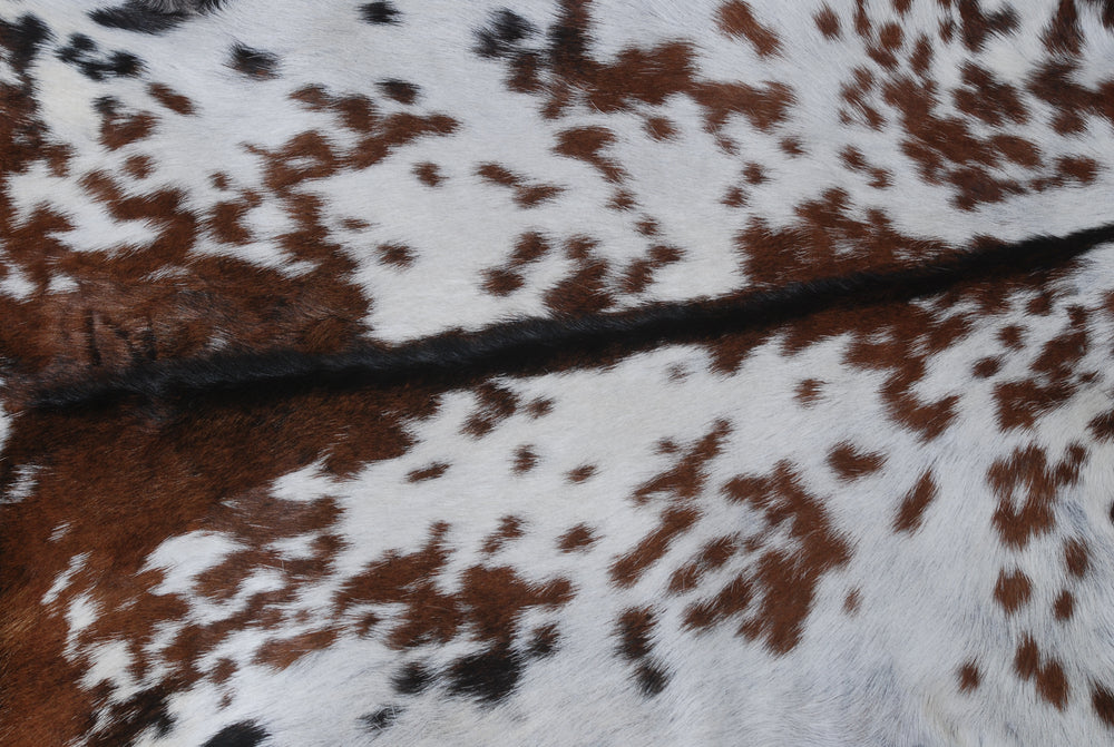 Luxurious Brown & White Goat Skin Rug - Premium Hair-on Goat Hide Rug - Natural - Eco-Friendly - Unique Patterns - Hypoallergenic - Celestial Leather Limited