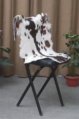 Authentic Hair-On Goat Skin Rug - Rich Dark Brown for Sophisticated Interiors