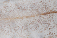 Luxurious Brown & White Goat Skin Rug - Handmade Pure Goat Skin Floor Rug - Unique Design - Hypoallergenic & Kid-Friendly - Non-Shedding - Celestial Leather Limited