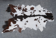 Authentic Hair-On Goat Skin Rug - Rich Dark Brown for Sophisticated Interiors