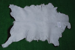 Elegant Black and White Goat Hide Rug - Perfect Accent for Any Room