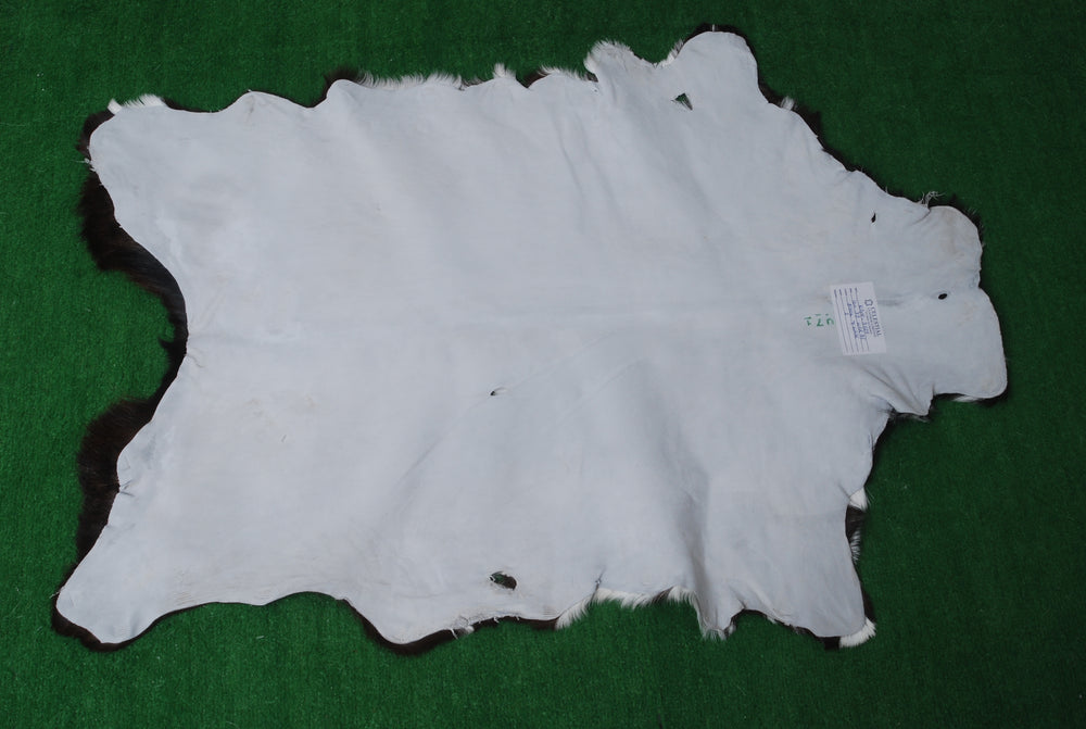 Luxury Black & White Goat Skin Rug Wall Decor - Natural Hair On Leather, Soft and Hypoallergenic - Sustainable Eco-Friendly Home Accent - Celestial Leather Limited