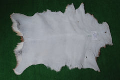 Luxurious Dark Brown & White Goat Skin Rug - Handmade Eco-Friendly Natural Goat Skin Floor Rug with Unique Colour Variations & Soft Texture