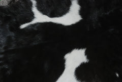 Luxury Handmade Black & White Goat Skin Rug with Unique Colour Variations - Soft, Durable, Hypoallergenic, and Eco-Friendly - Celestial Leather Limited