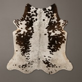 Luxurious XL Dark Brown Cowhide Rug: Hypoallergenic, Non-Slip, Handselected from Premium Hides - Free Shipping across UK!