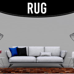 Handcrafted Cowhide Patchwork Rug with Zig Zag Stitching - Unique & Luxurious Home Decor Accent - Custom Sizes Available