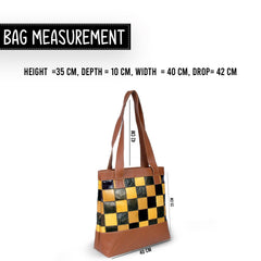 Stunning Crocodile Print Leather Shoulder Bag with Vibrant Colourful Design & Distressed Finish - Unique Handcrafted Piece - Button Closure