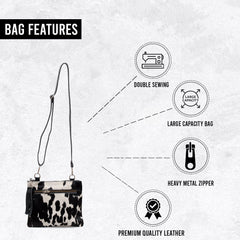 Luxurious Structured Vegan Leather Handbag with Gold Hardware - Unique Multi-Colour Crossbody Bag for Women - Adjustable Strap - Evening Bag - Celestial Leather Limited