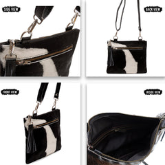 Luxury Vegan Leather Handbag with Gold Hardware- Structured and Unique Design - Handcrafted with Premium Cowhide - Adjustable Strap - Ideal - Celestial Leather Limited