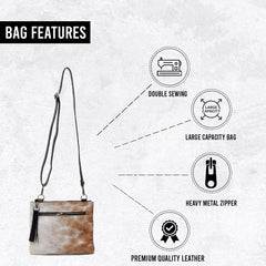 Luxurious Vegan Leather Crossbody Handbag with Gold Hardware - Unique Handcrafted Design - Adjustable Strap - Evening Bag - Multi-Colour - Celestial Leather Limited