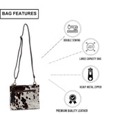 Stylish Vegan Leather Handbag with Adjustable Strap and Gold Hardware- Perfect Gift Idea for Her- Handcrafted Unique Design - Celestial Leather Limited