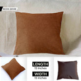 Rustic Genuine Cowhide Cushion Cover - Eco-Friendly Leather Hairy Cushion Cover for Home Decor - Exotic Animal Skin Cushion Cover