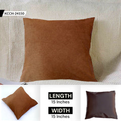 Rustic Genuine Cowhide Cushion Cover - Eco-Friendly Leather Hairy Cushion Cover for Home Decor - Exotic Animal Skin Cushion Cover